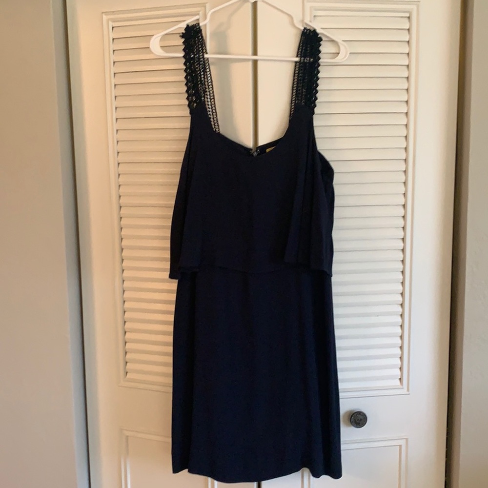Navy cocktail dress